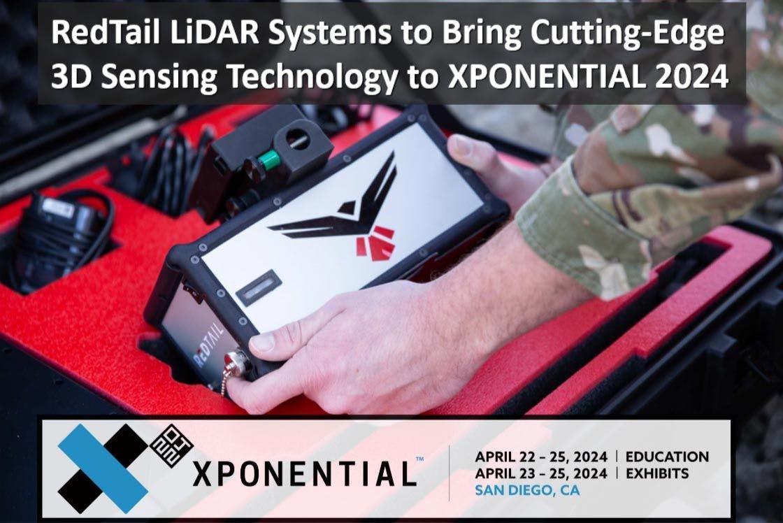 RedTail LiDAR Systems to Bring Cutting-edge 3D Sensing Technology to XPONENTIAL 2024